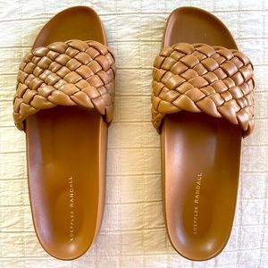Lightly worn, Loeffler Randall braided sandals